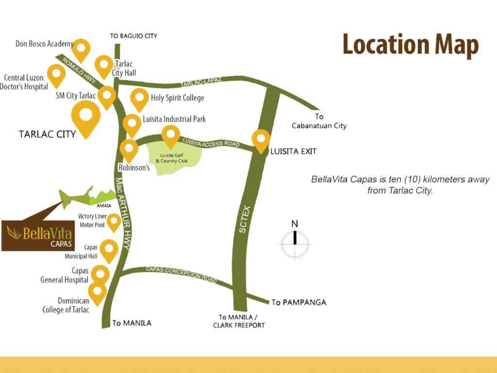 BellaVita Capas Real Estate Philippines